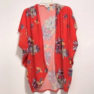 Umgee Red Floral Kimono